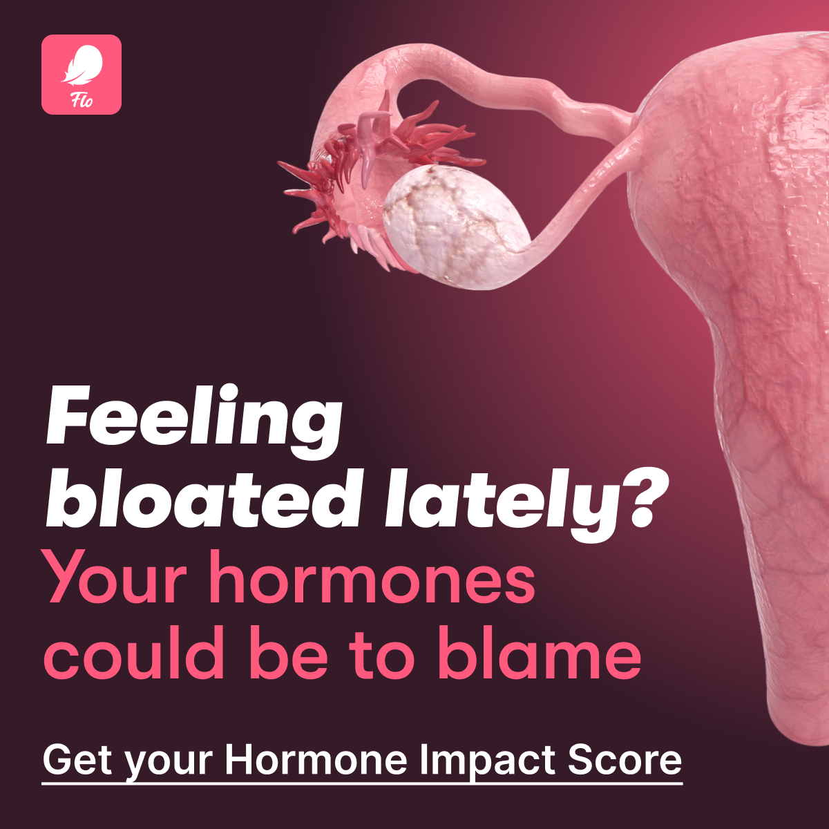 Flo Period Tracker App Facebook ad