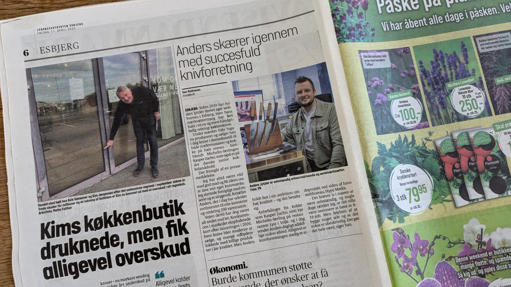 Ushi.dk - Damaskus køkkenknive Facebook ad from Dec 1, 2025