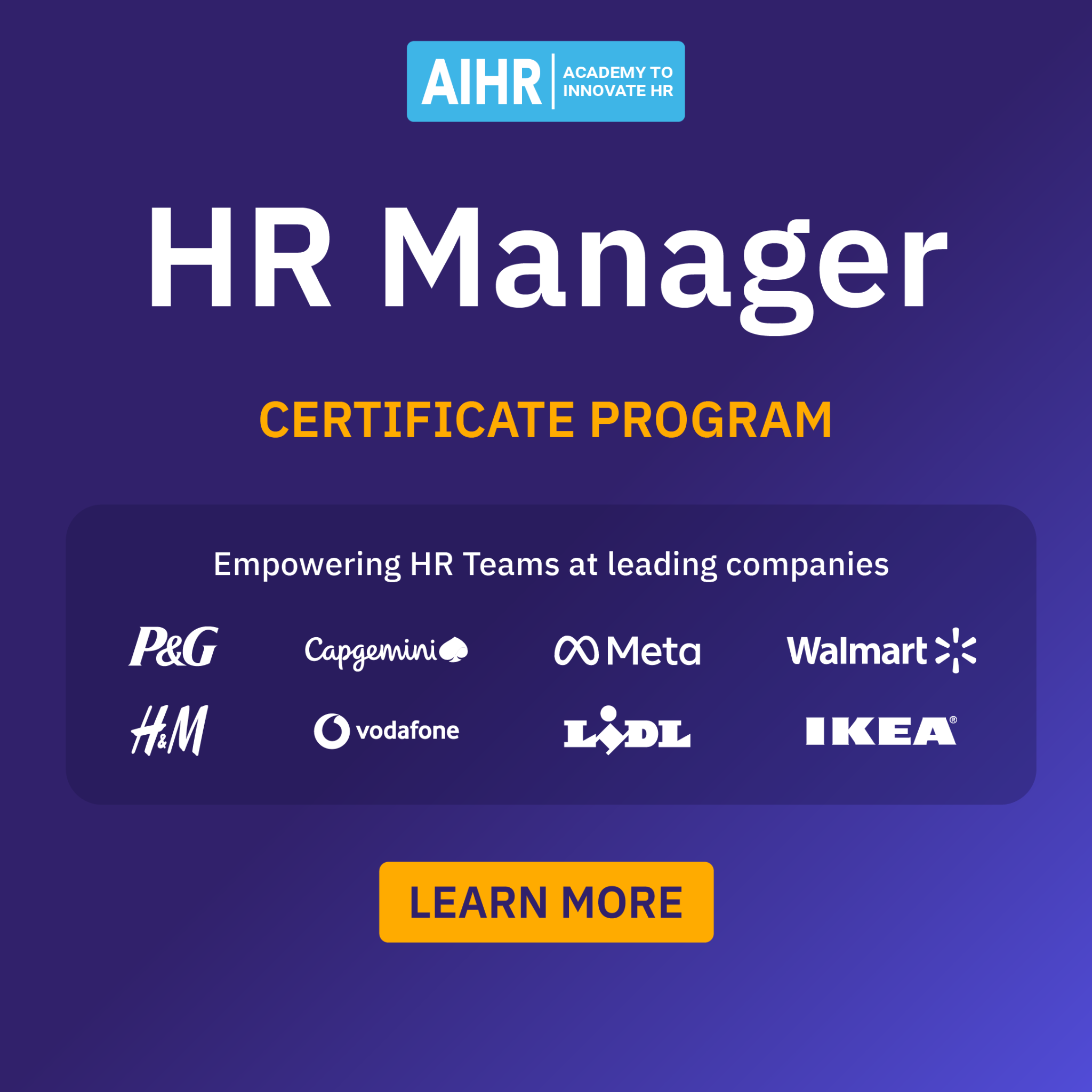 AIHR Academy to Innovate HR Facebook ad