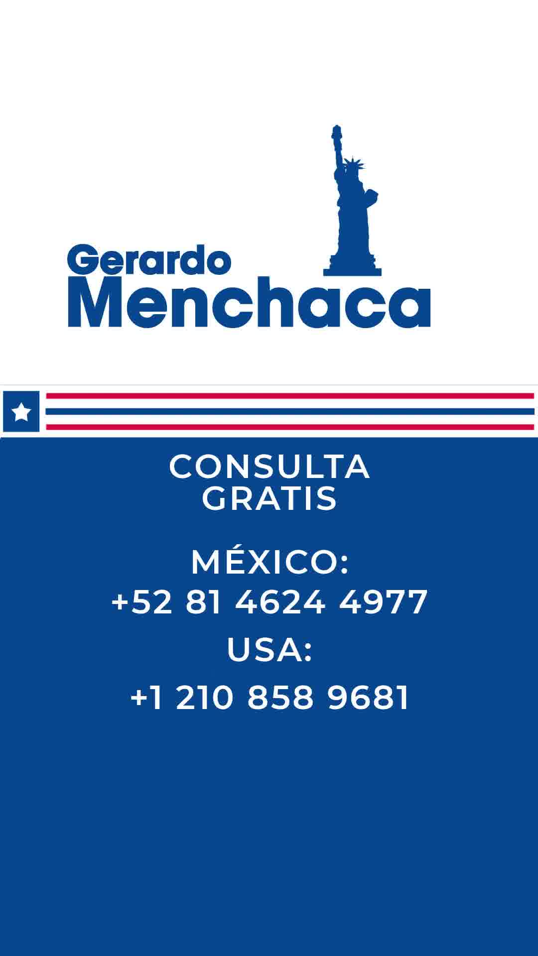 Gerardo Menchaca Immigration Lawyers Facebook ad: Chatea con nosotros