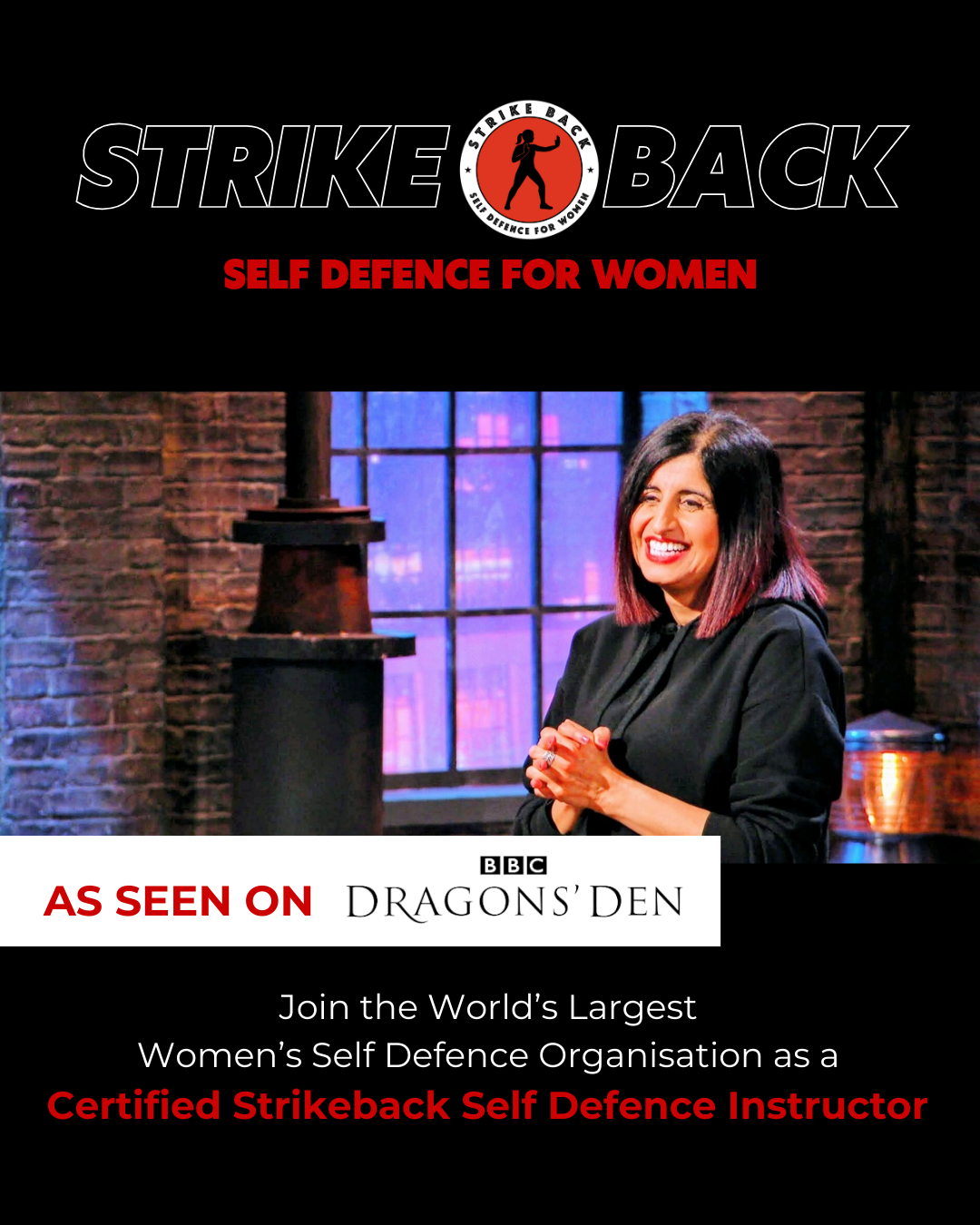 Strike Back Self Defence for Women Facebook ad