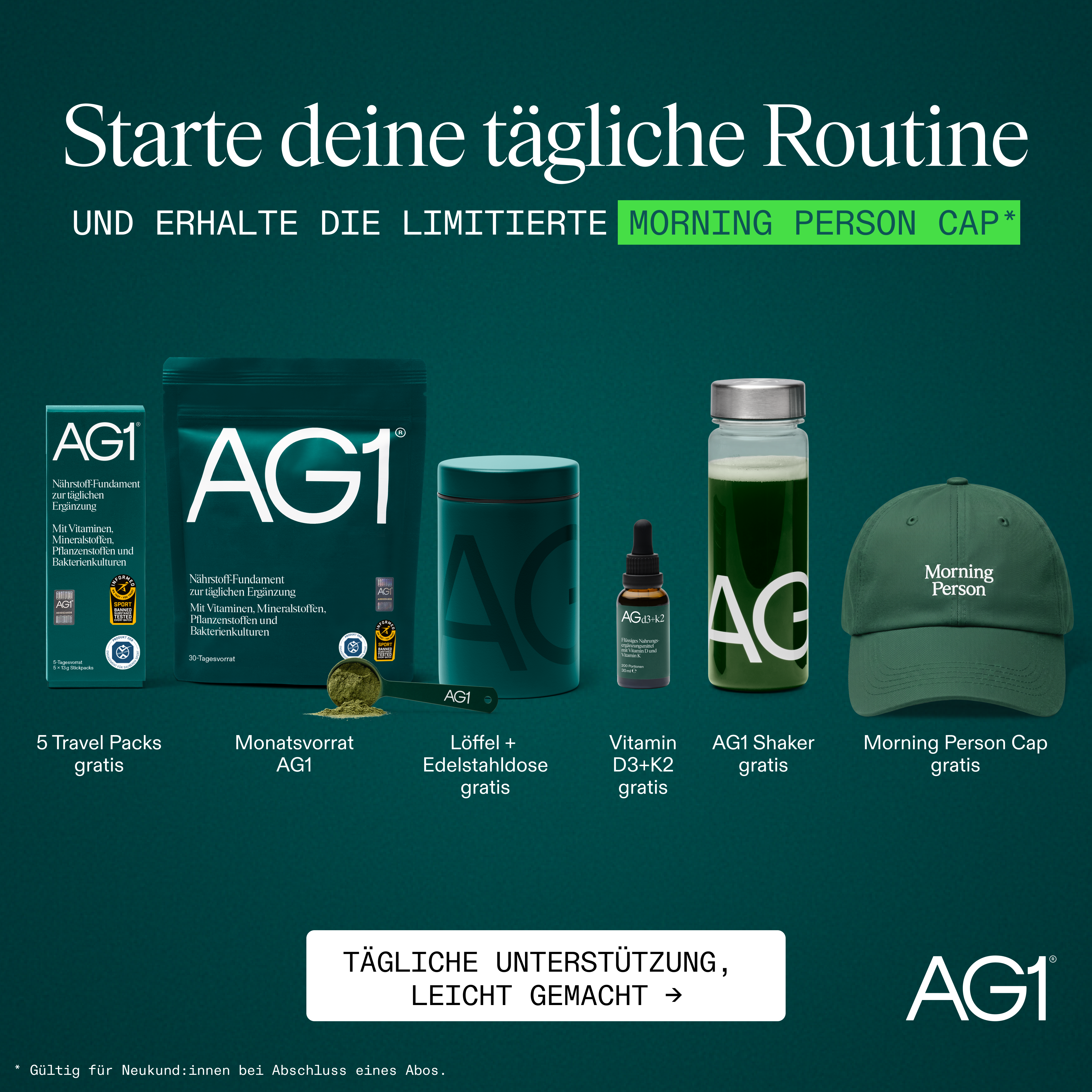 AG1 Deutschland Facebook ad