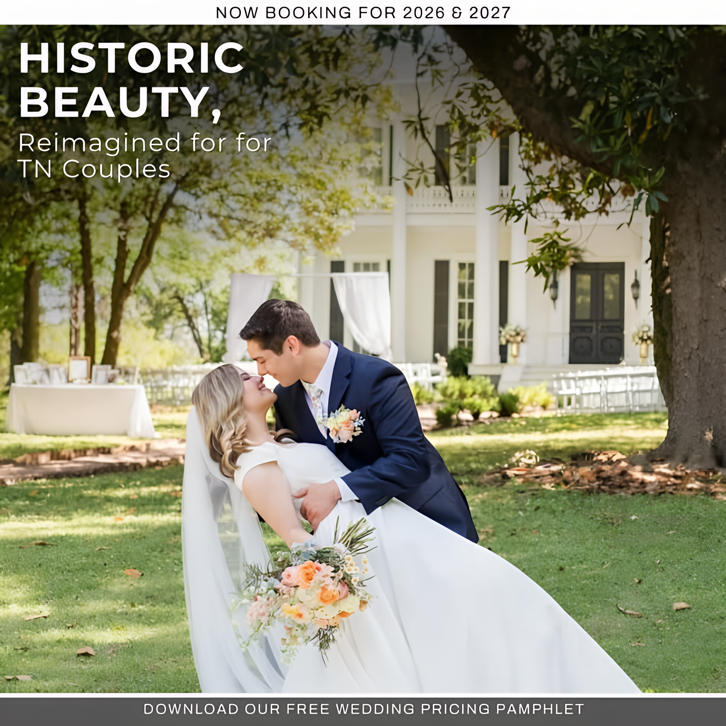 Eader House Facebook ad: A Historic Wedding Venue in TN