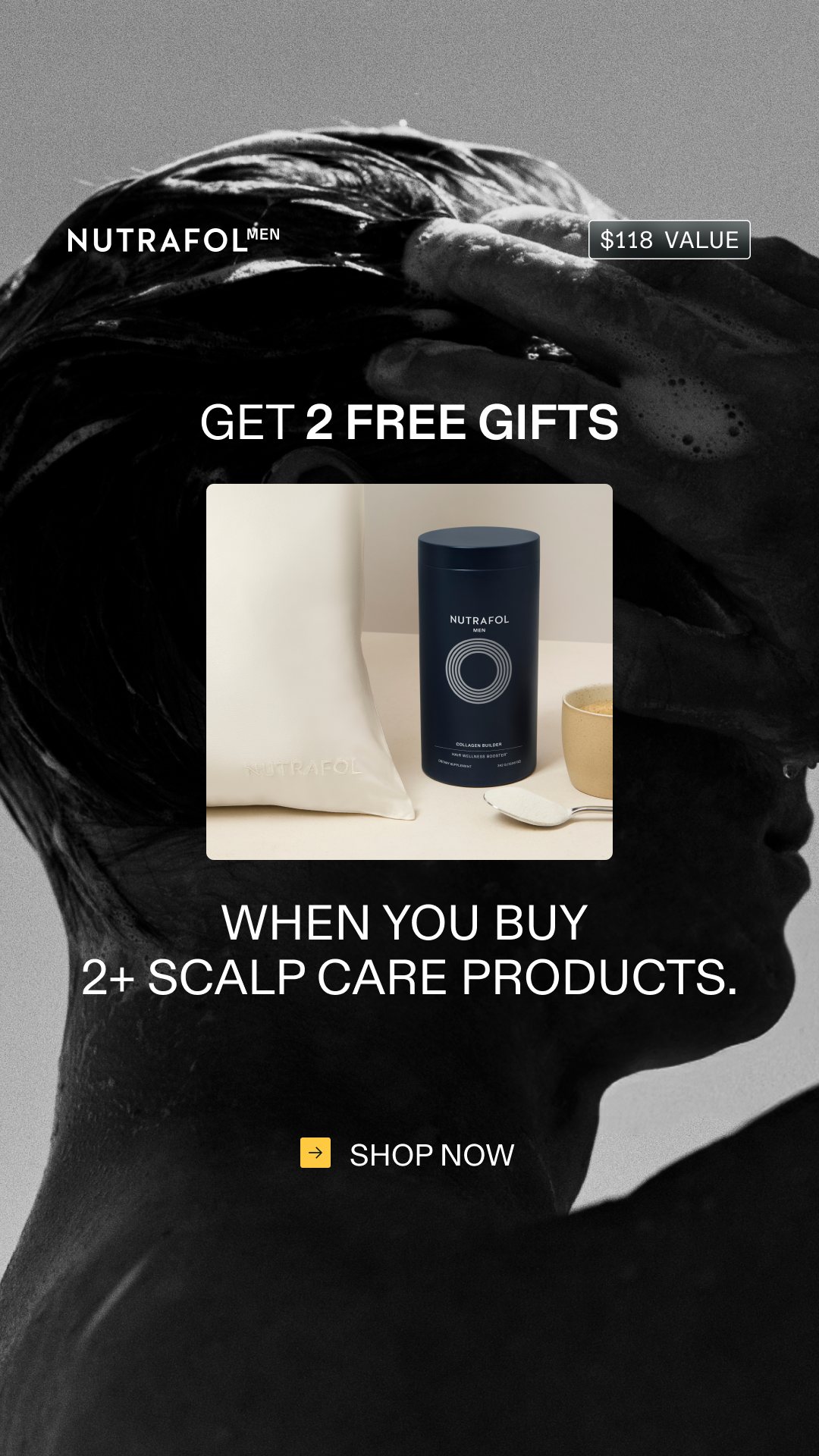 Nutrafol Men Facebook ad