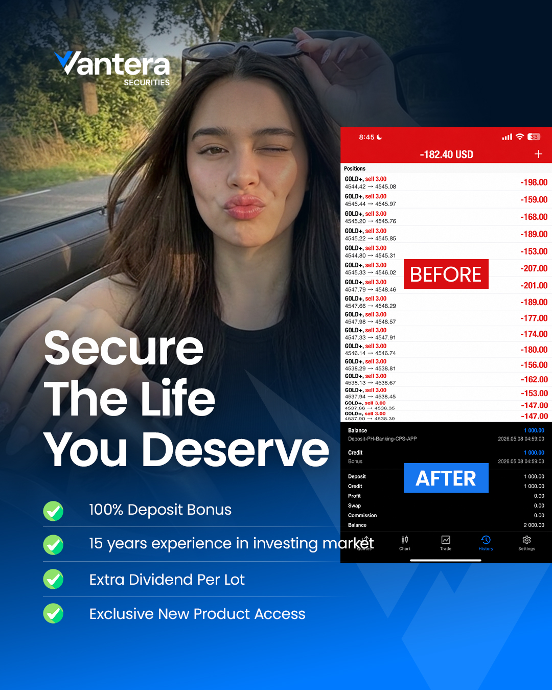 Vantera Securities Facebook ad: TOO BUSY TO TRADE?