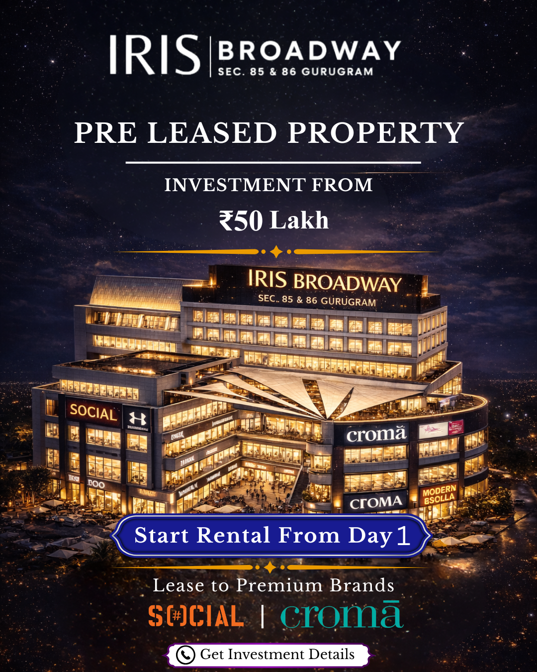 Investment strategy Facebook ad: Starting @ ₹50 Lakh