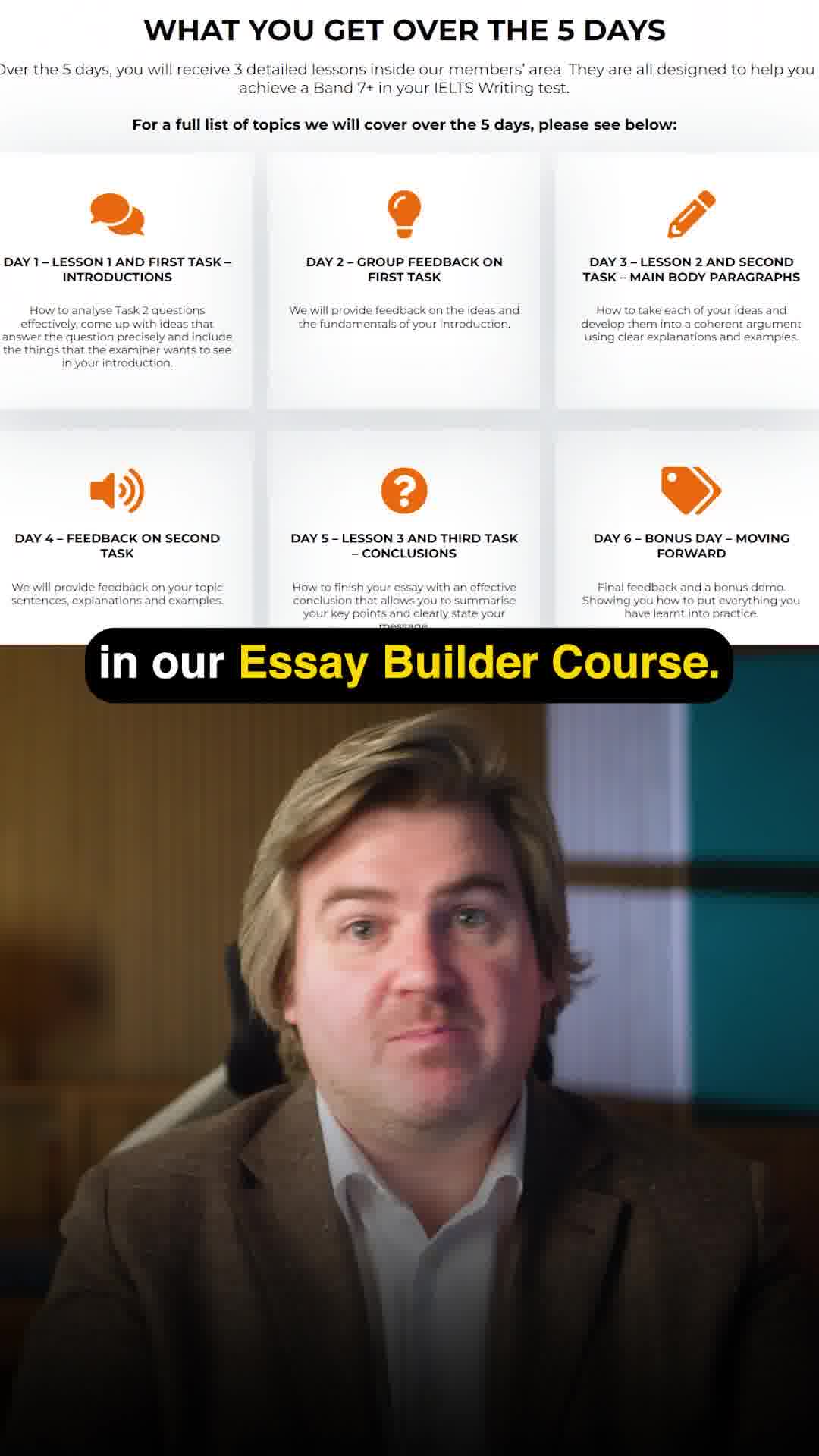 IELTS Advantage Facebook ad: Learn Exactly How To Write A Band 7+ IELTS Essay With Us!