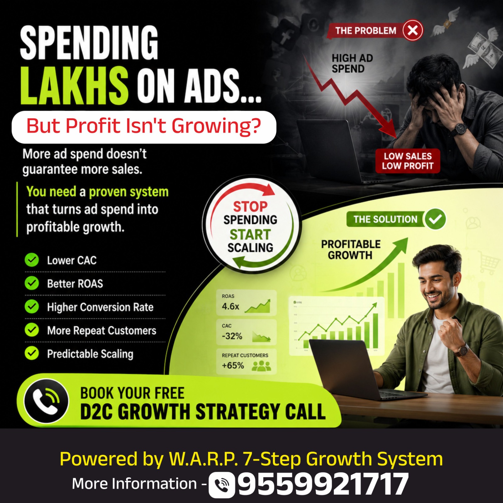 Kiran Lambhate Facebook ad: Ditch the Ad Banditry, Scale Profitably