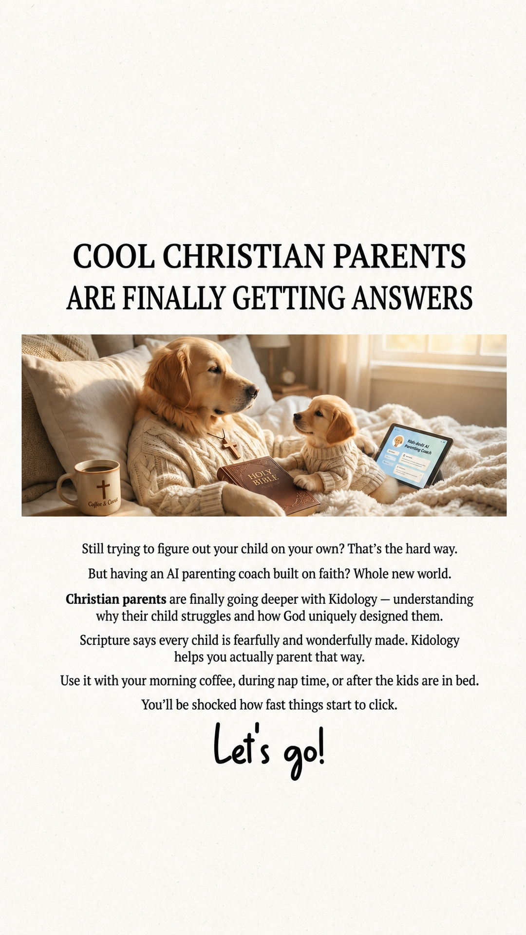 Kidology - Raising with faith Facebook ad