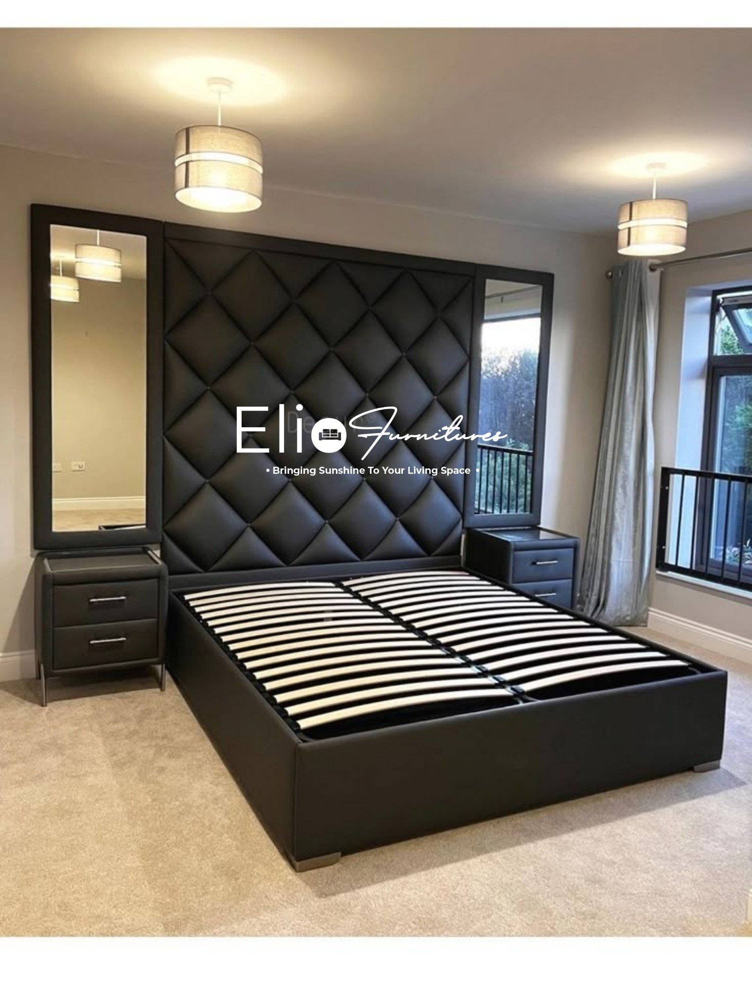 Elio Furnitures.zw Facebook ad: It’s more than a headboard, it’s a statement.