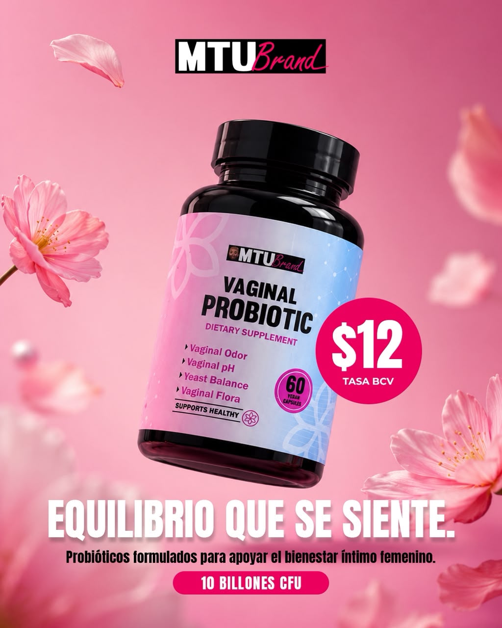 MTU Brand Facebook ad: Soporte Íntimo Femenino de Máxima Potencia con 10…