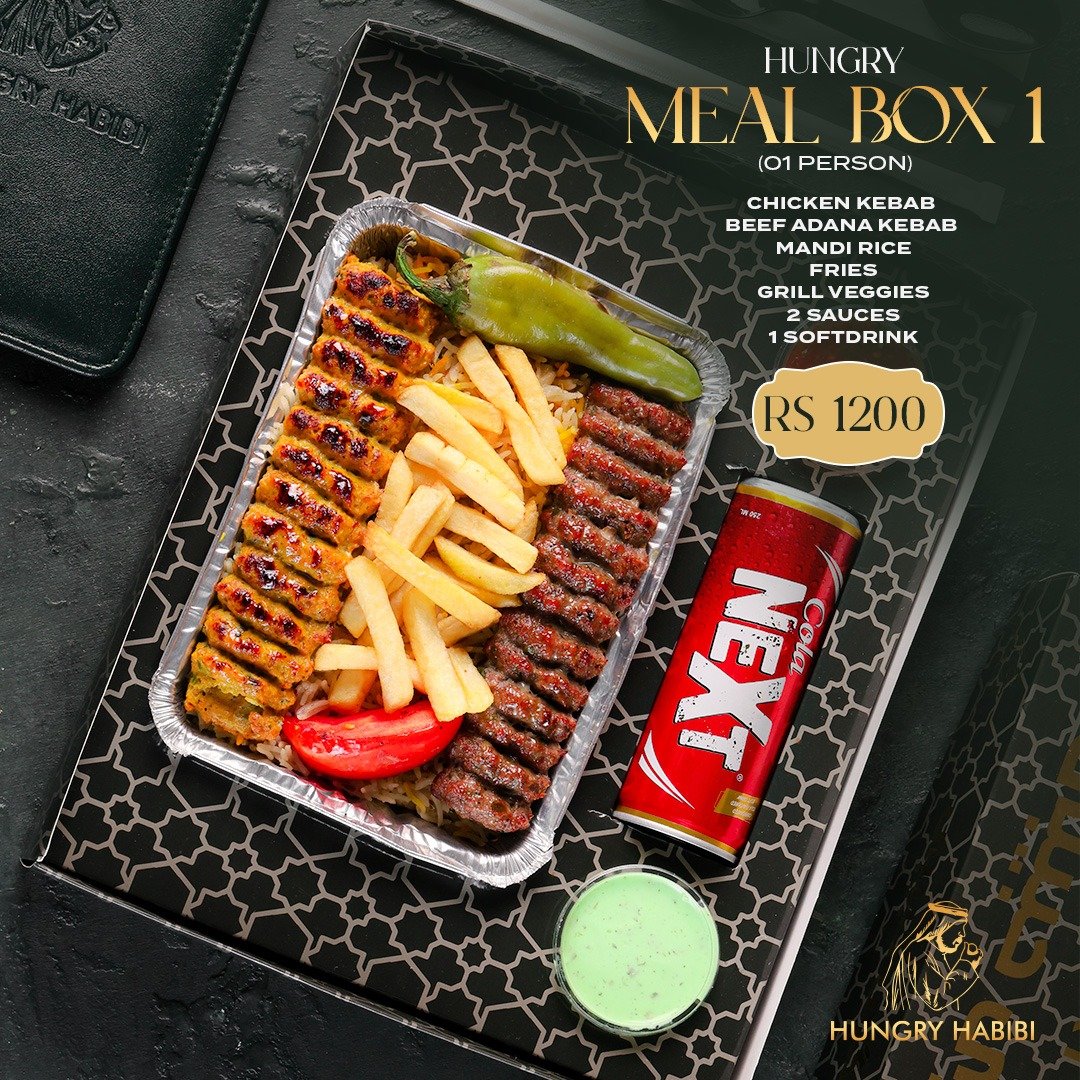 Hungry Habibi Facebook ad: Customers are loving the Habibi Meal Box!