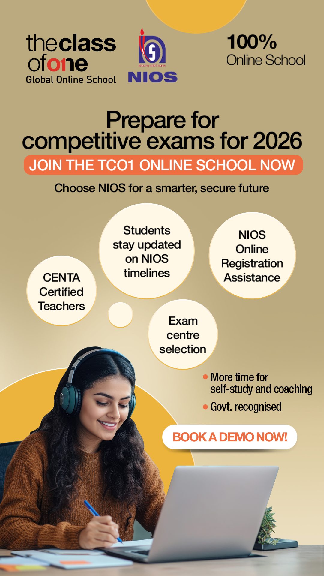 The Class Of One - Global Online School Facebook ad