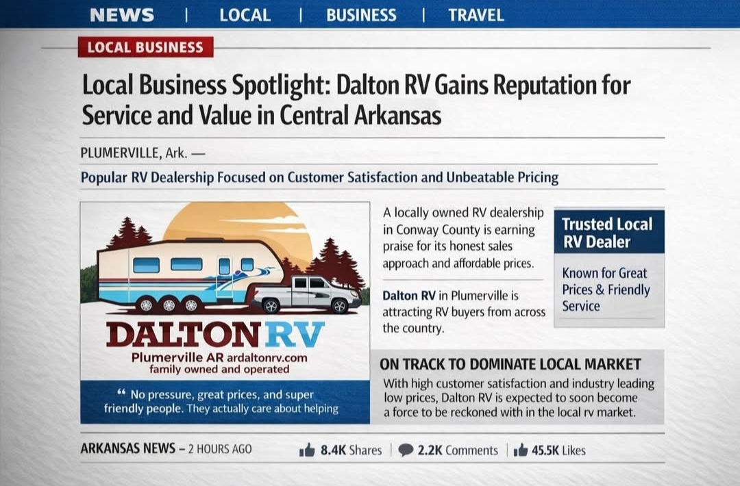 Dalton RV of Arkansas Facebook ad: Best prices in the region!
