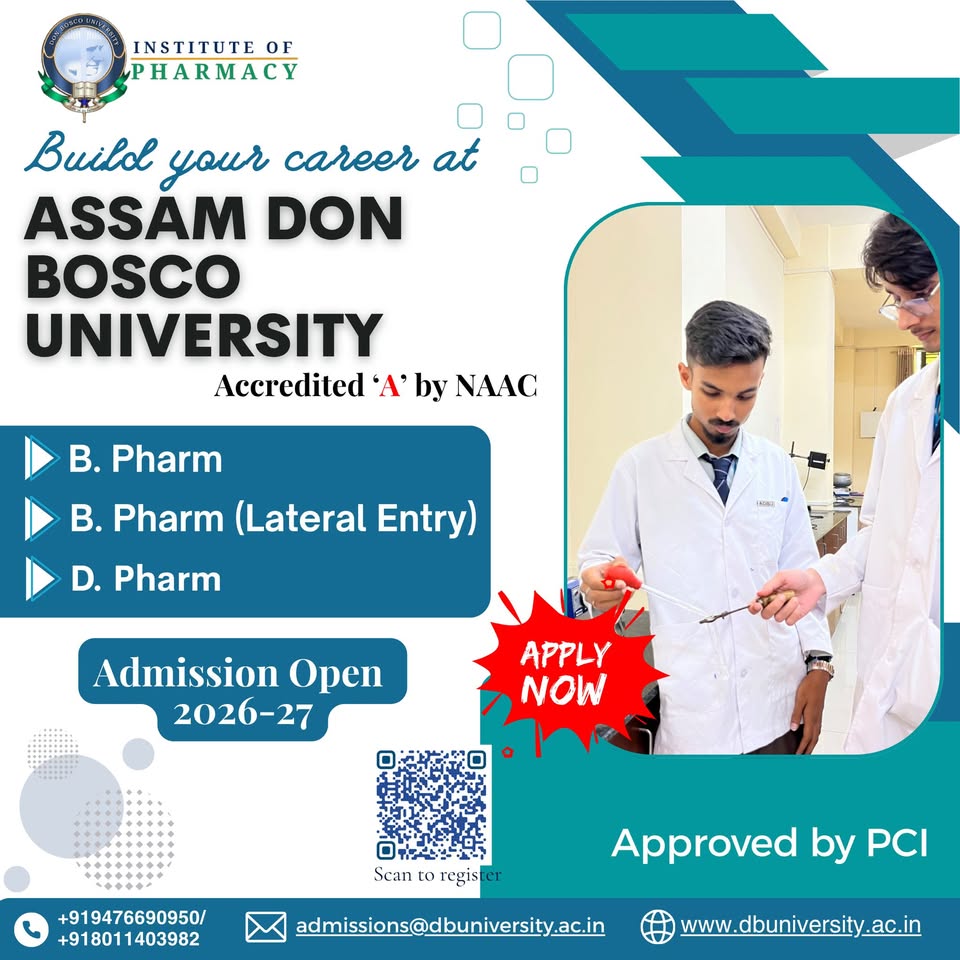 Institute of Pharmacy, Assam Don Bosco University Facebook ad