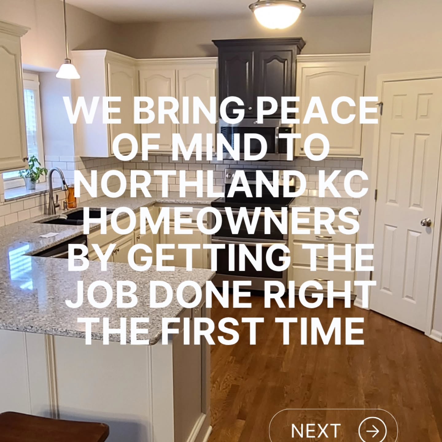 Northland Handyman & Remodeling Facebook ad: We bring peace of mind to Northland KC…
