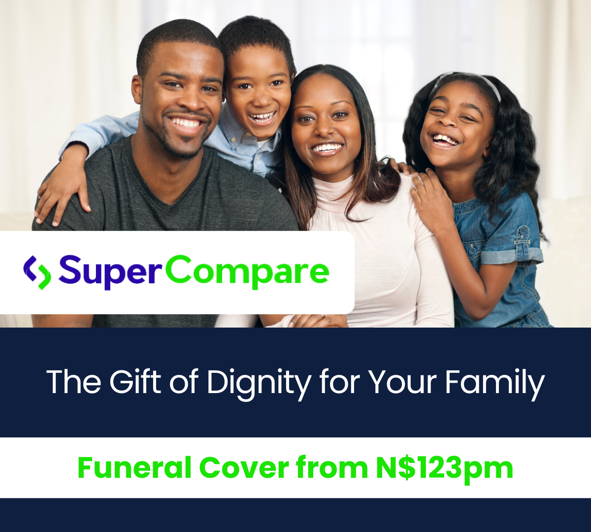 Supercompare Namibia Facebook ad