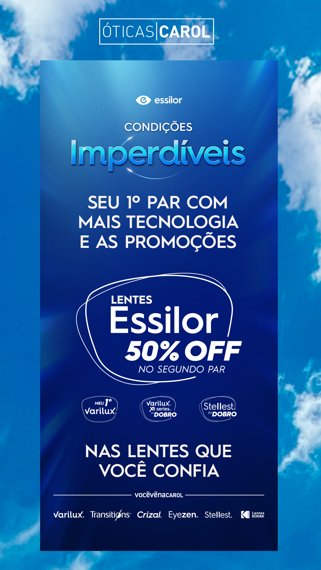 Óticas Carol São Gotardo Facebook ad from May 12, 2026