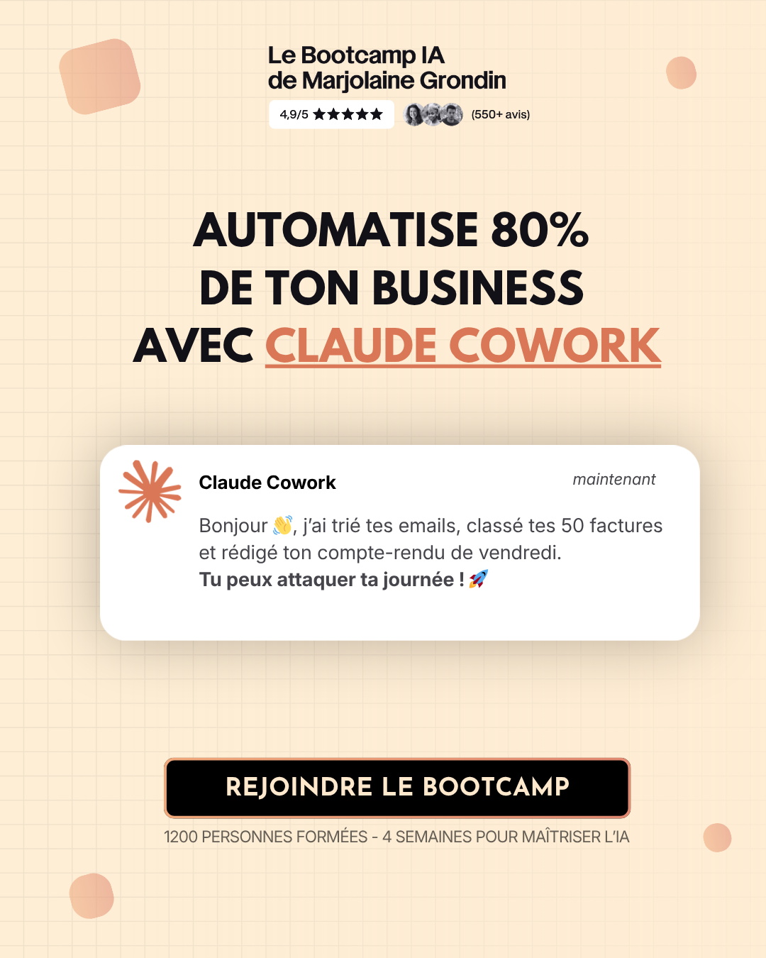 Marjolaine Grondin Facebook ad