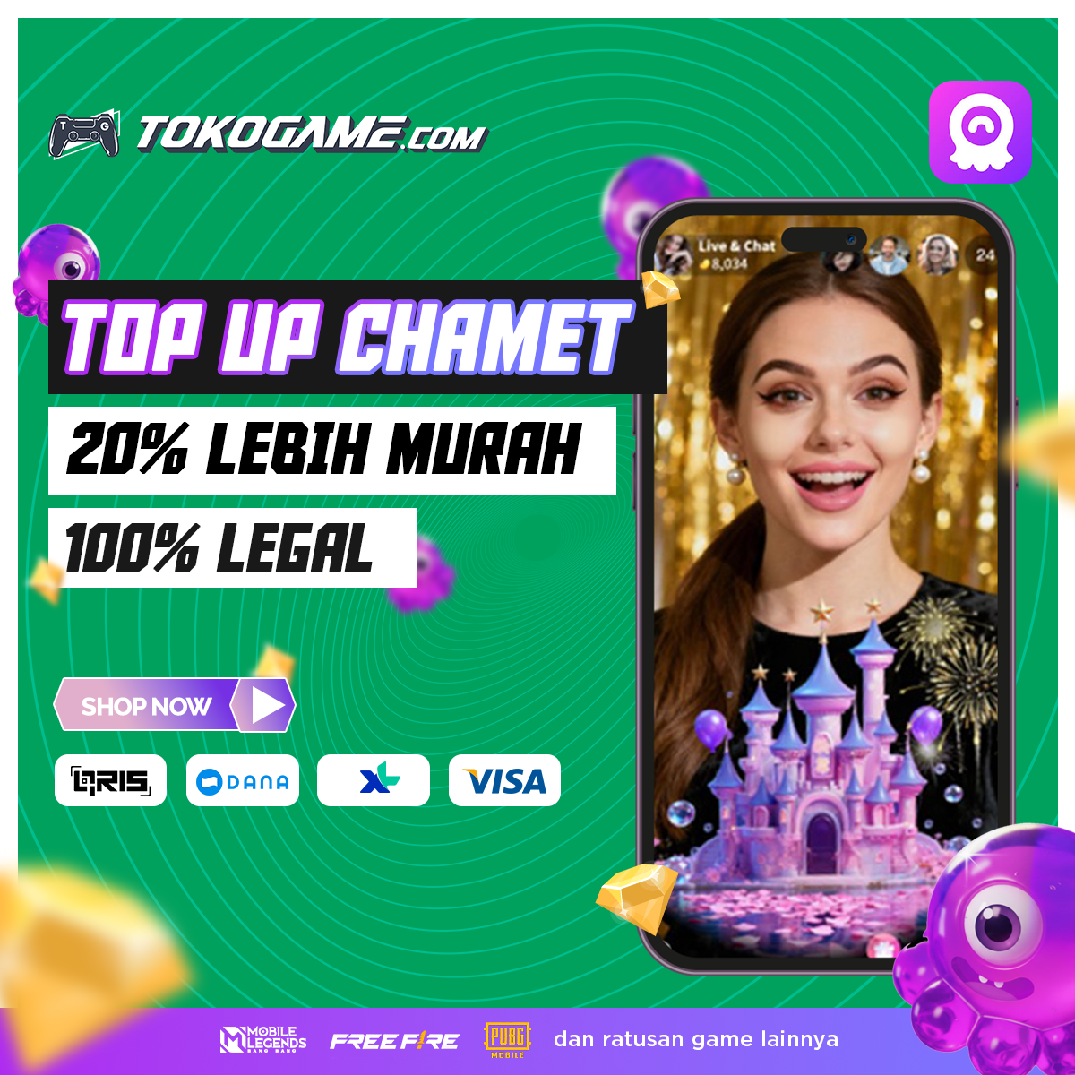 Tokogame.com Facebook ad
