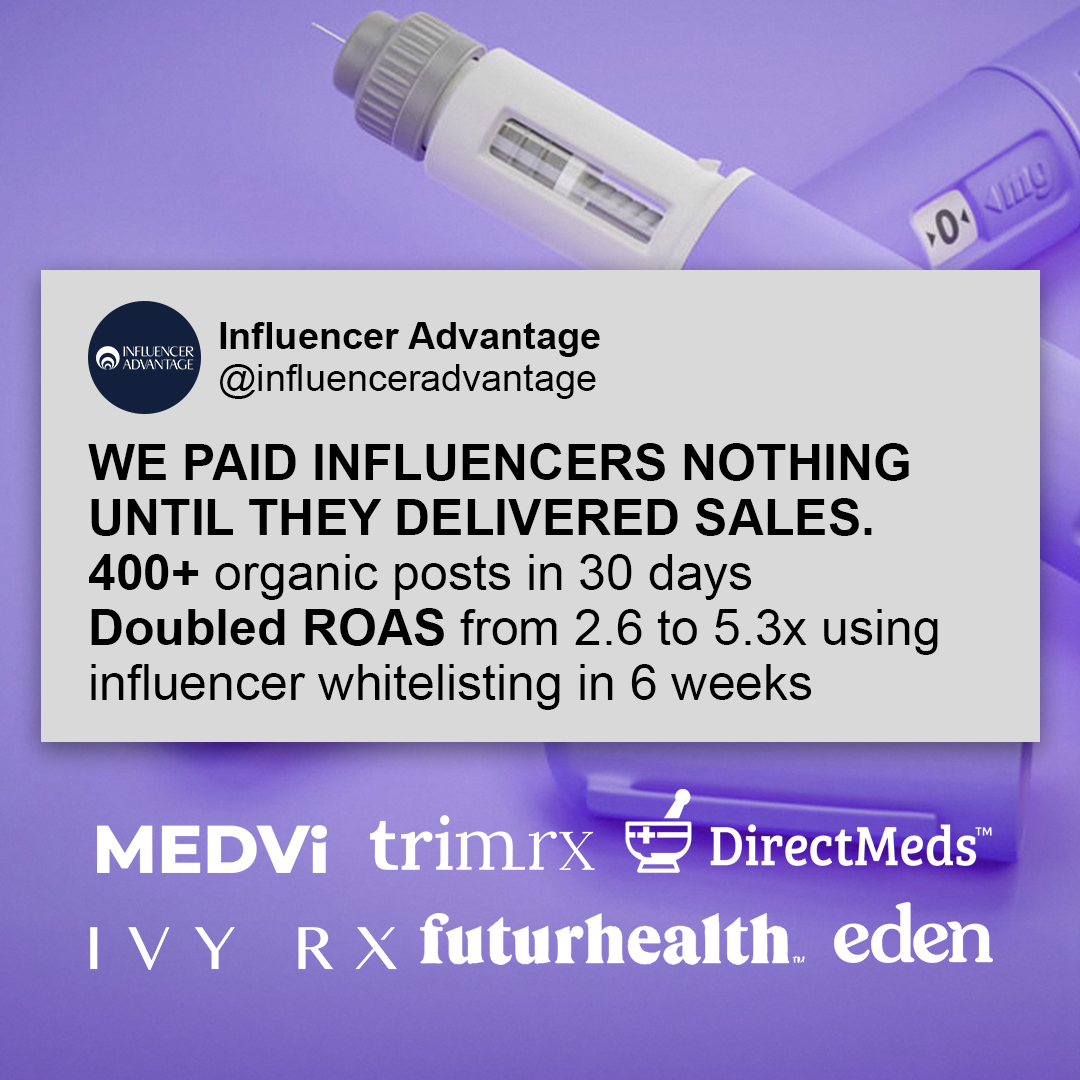Influencer Advantage Facebook ad