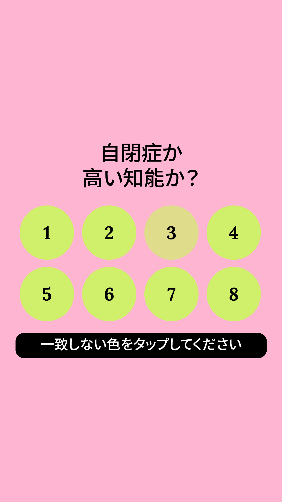 International IQ test Facebook ad
