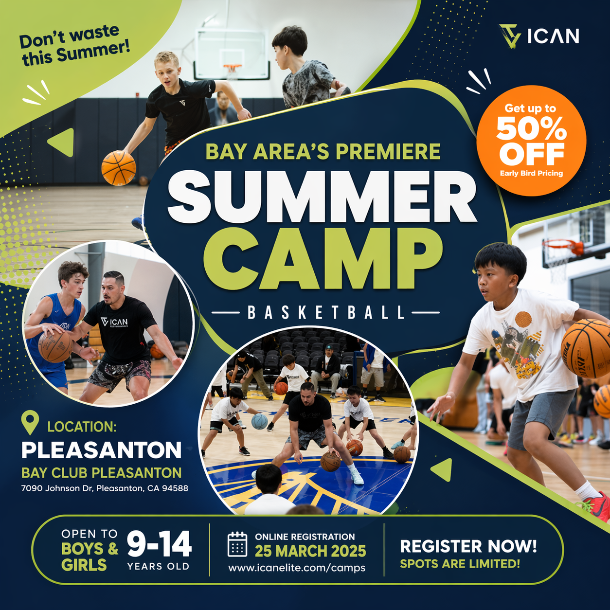 ICAN Basketball Academy Facebook ad