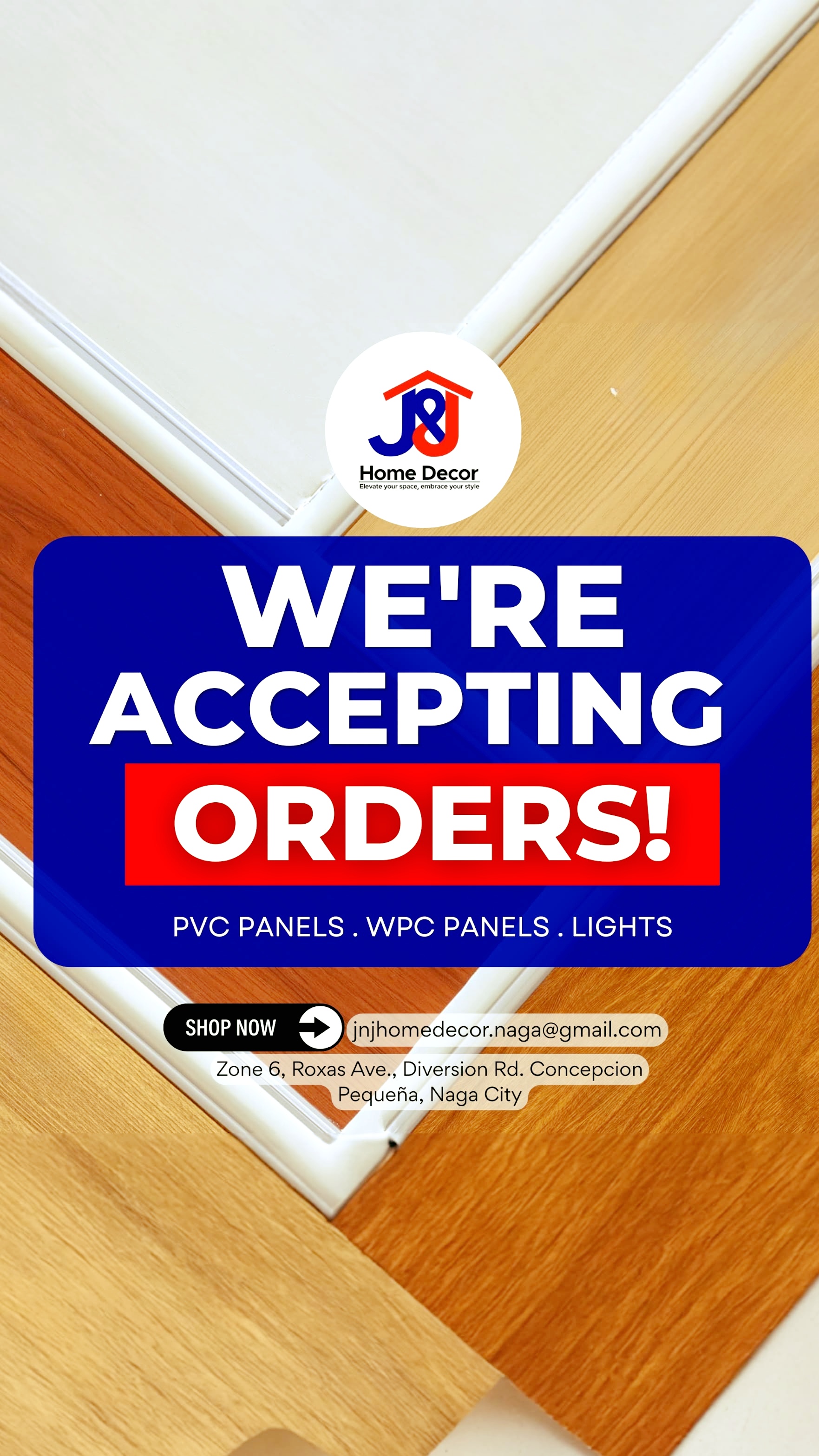 J&J Home Decor Naga Facebook ad: NOW ACCEPTING ORDERS!