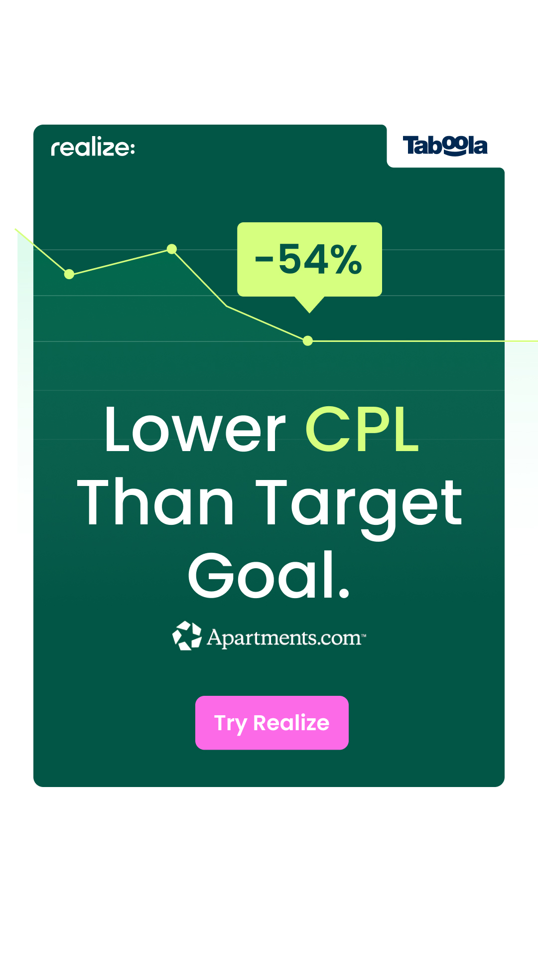 Realize For Advertisers Facebook ad