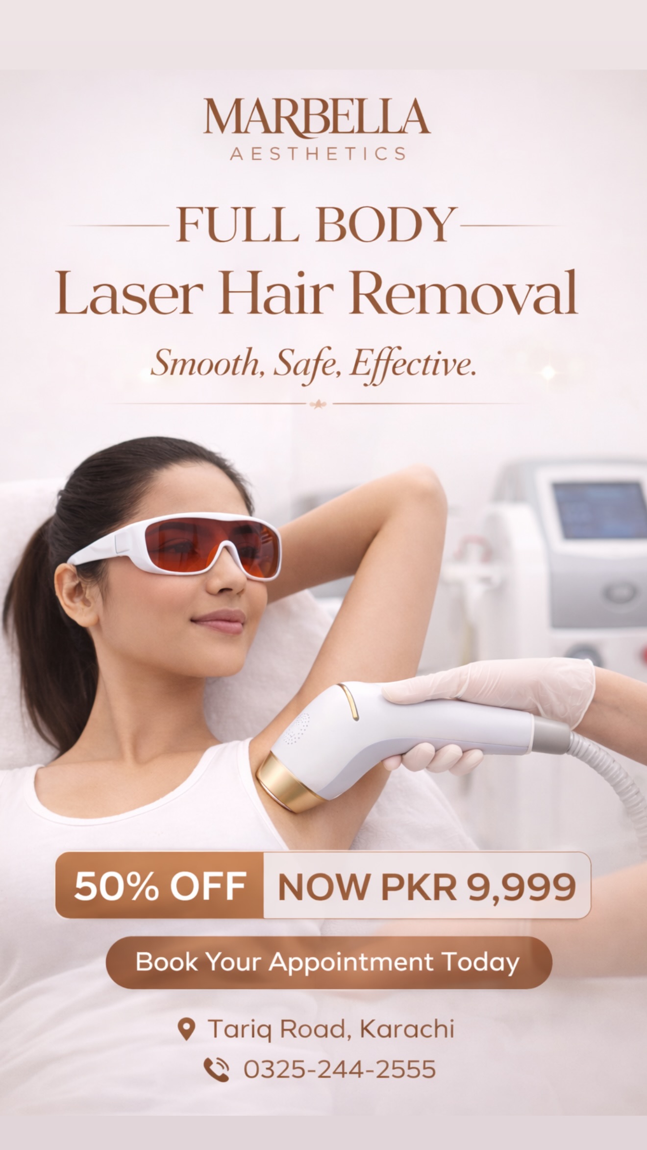 Marbella Aesthetics Facebook ad