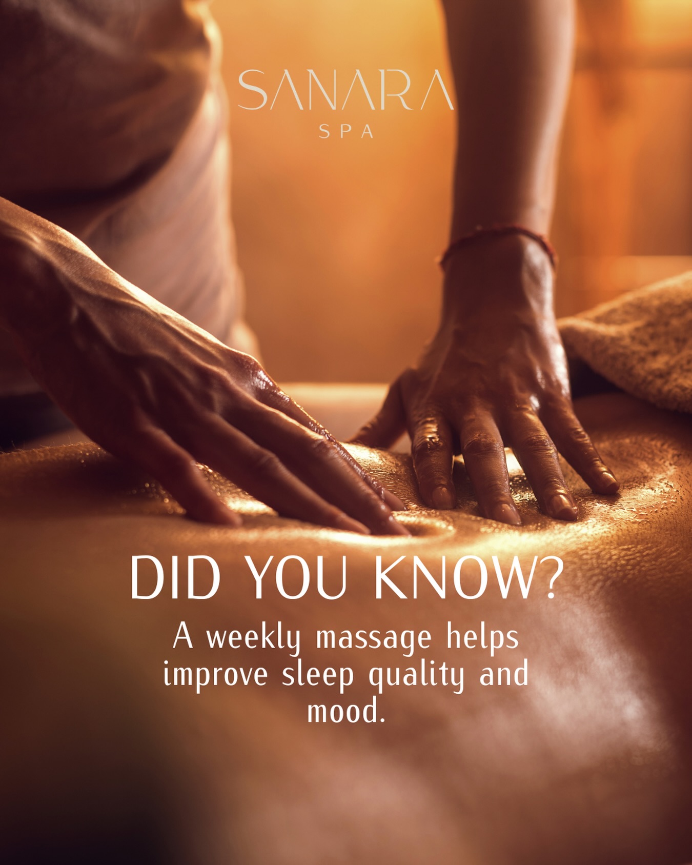 Sanara Spa Facebook ad: Better sleep. Better mood.