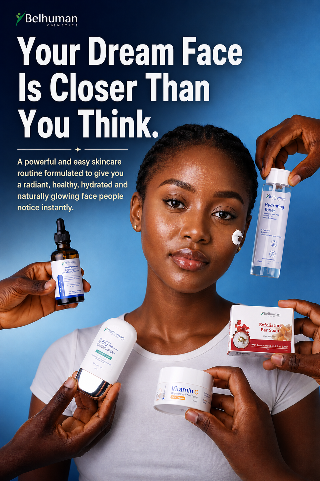 Belhuman Cosmetics Facebook ad: Transform Your Face in Just 30 Days