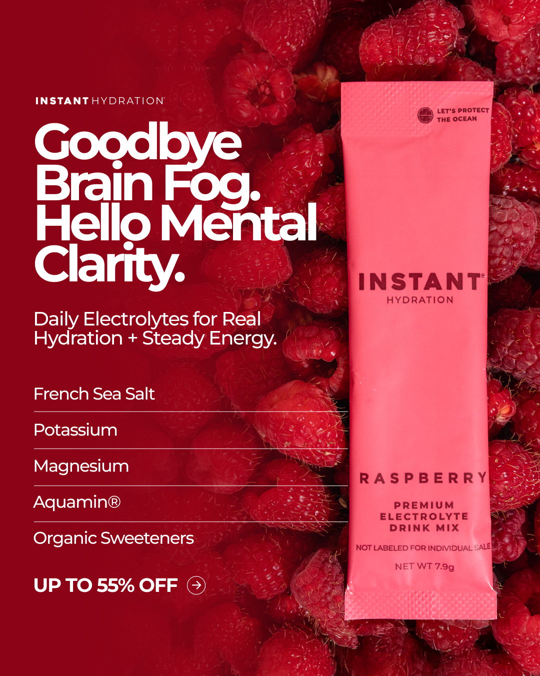 Instant Hydration Facebook ad
