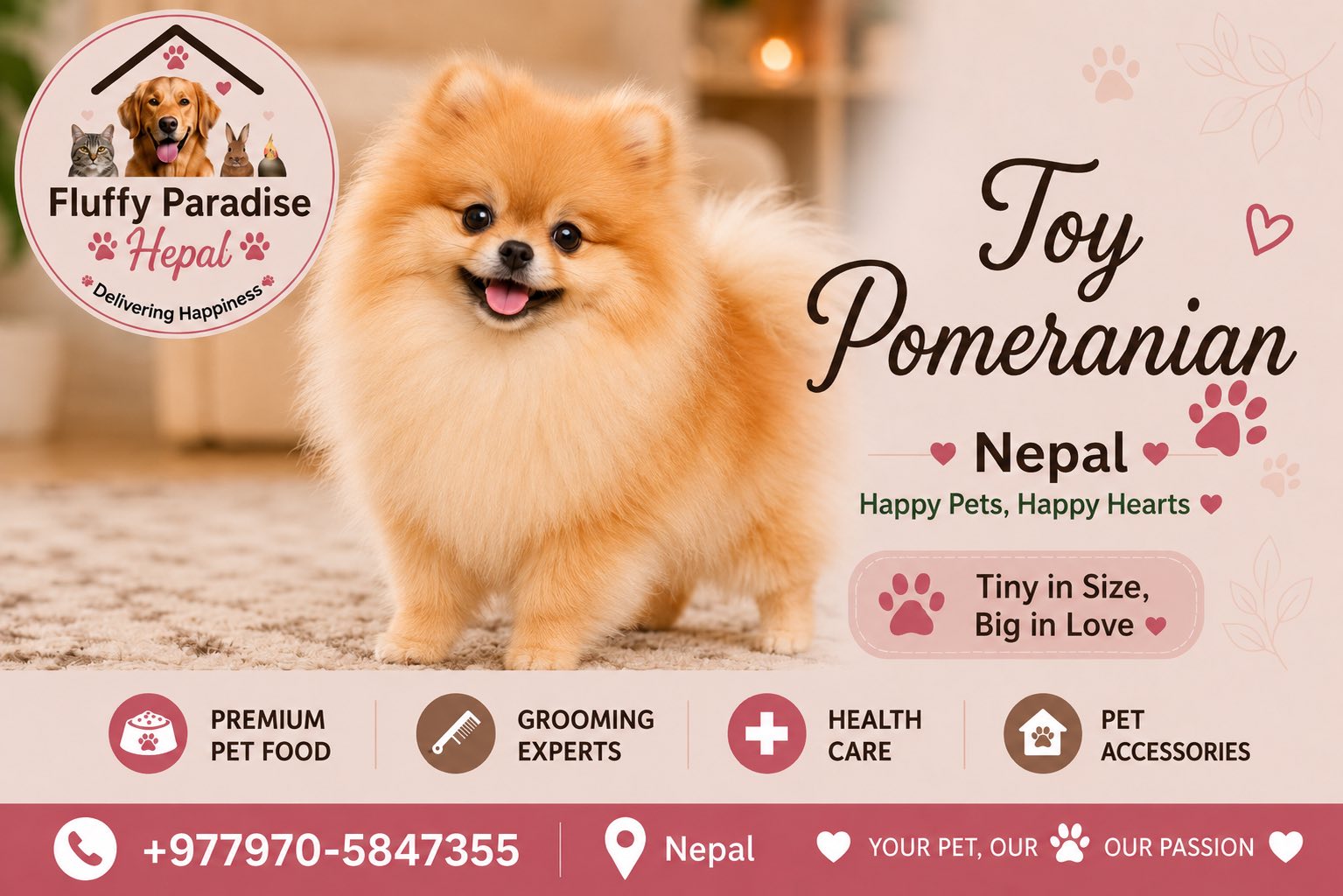 Fluffy Paradise Nepal Facebook ad: FLUFFY PARADISE NEPAL, Your Trusted Pet Care Partner