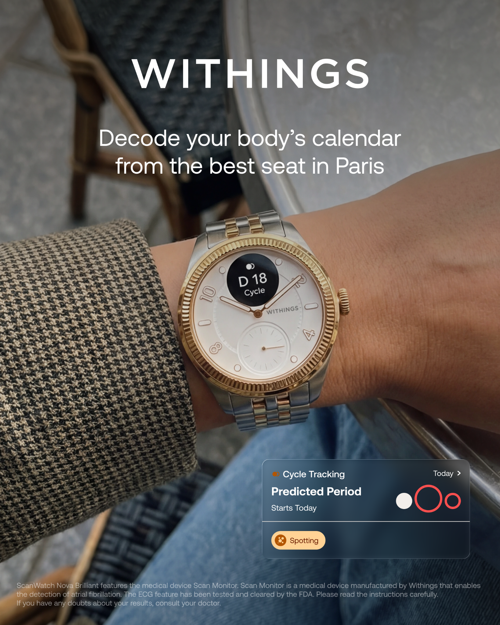 Withings Facebook ad: 10M Withings devices installed worldwide