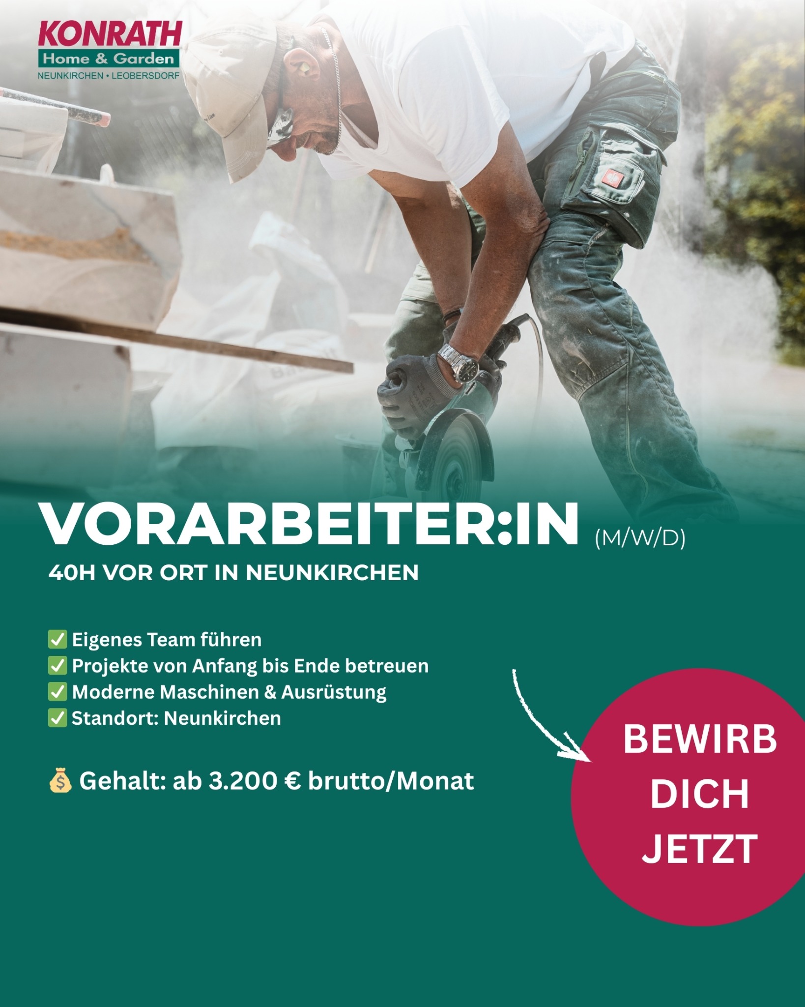 Gartencenter Konrath Facebook ad: Jetzt bewerben