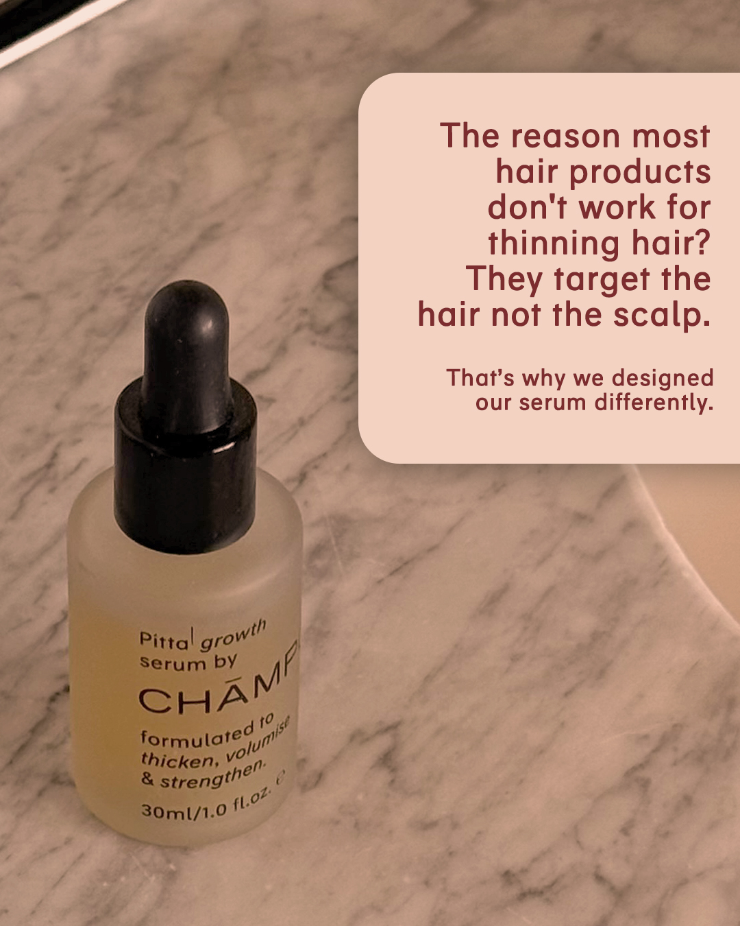 Chāmpo Haircare Facebook ad