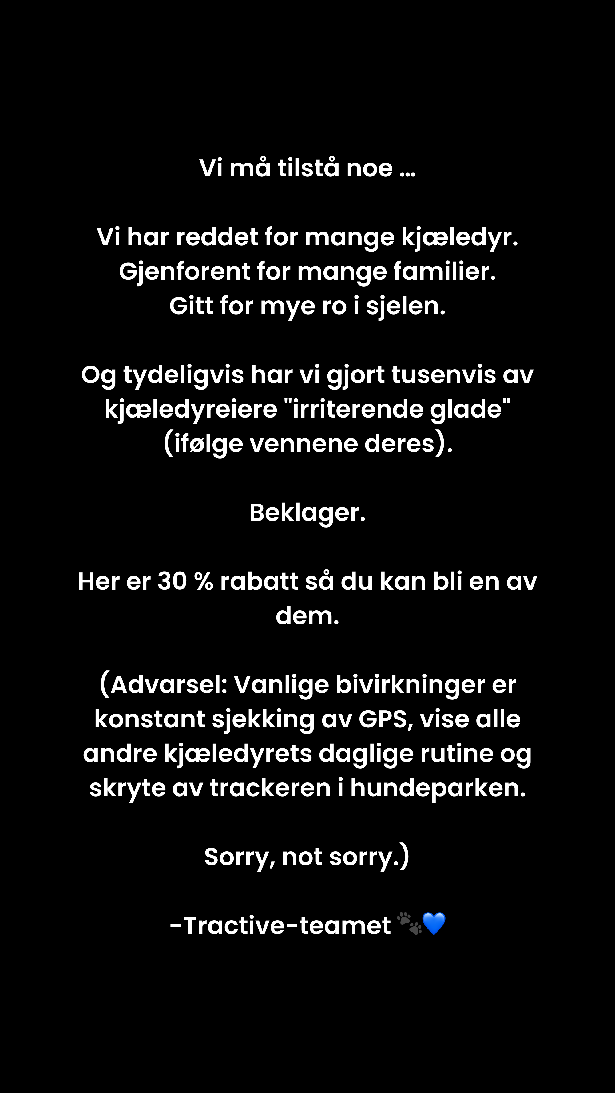 Tractive Facebook ad