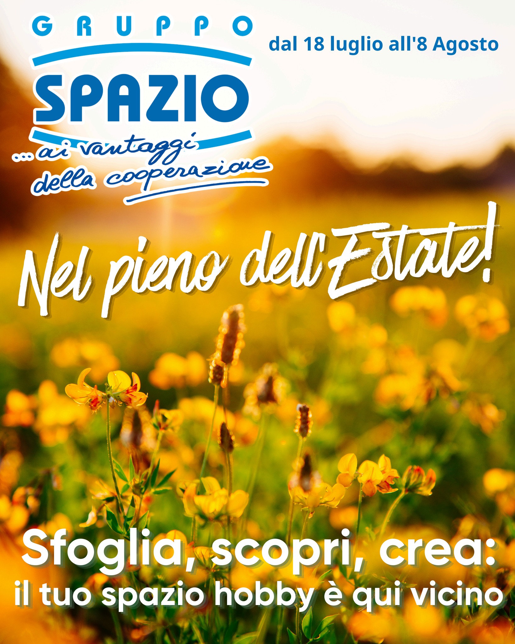 Spazio Hobby Facebook ad: Offerte nel pieno dell'Estate con Gruppo Spazio!