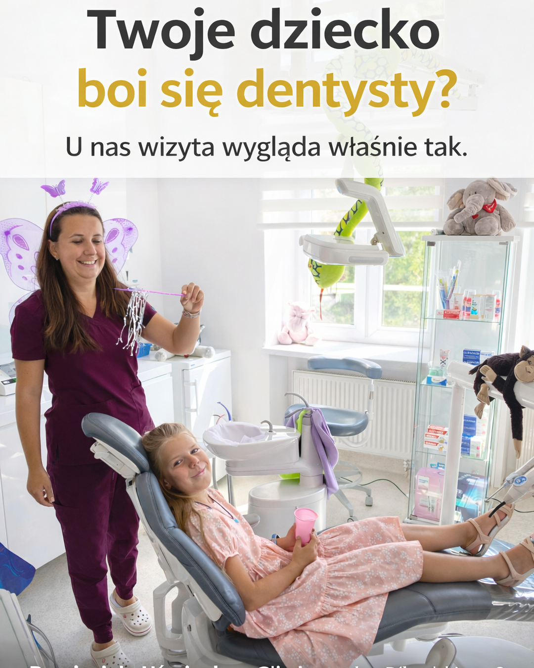 Przyjaciele Uśmiechu Facebook ad: Wizyta bez stresu dla Twojego dziecka