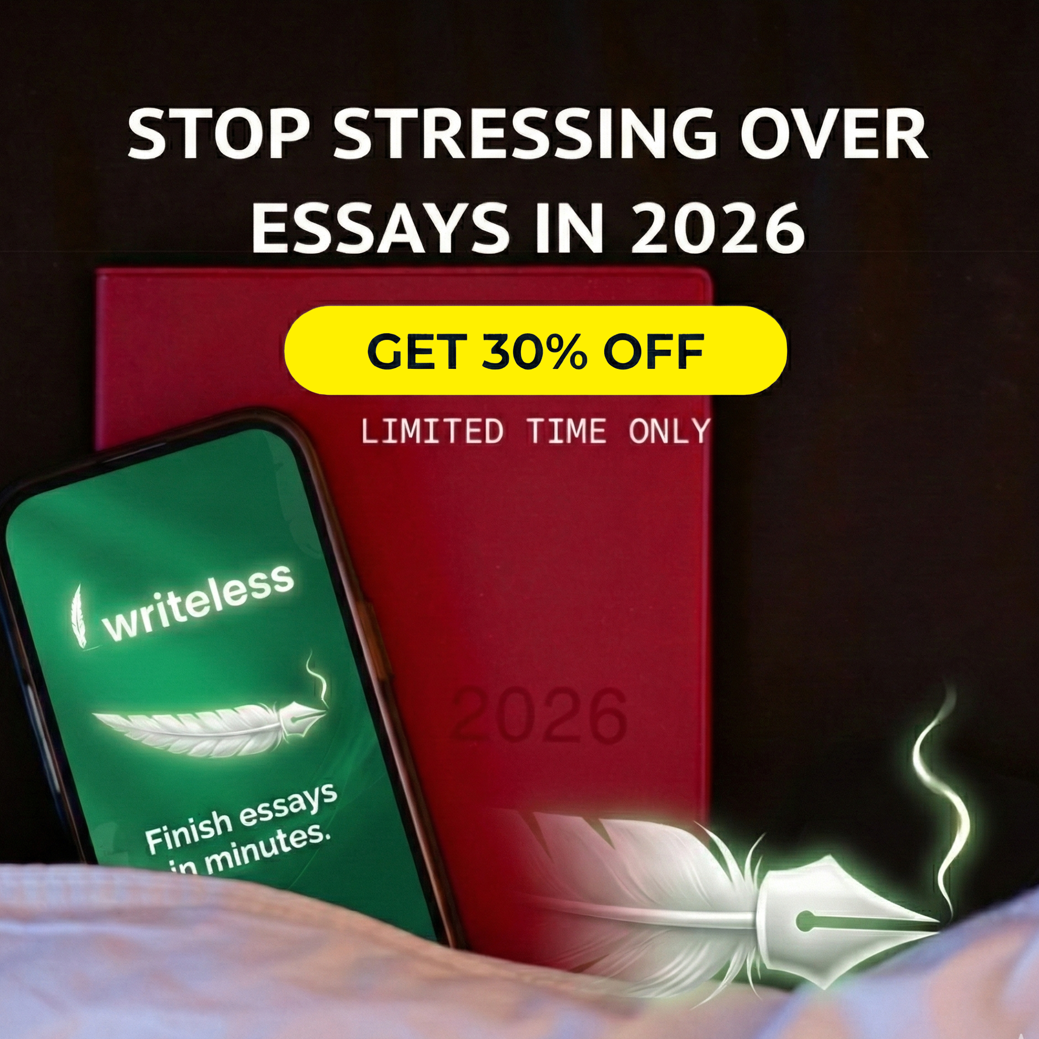 Writeless AI Facebook ad