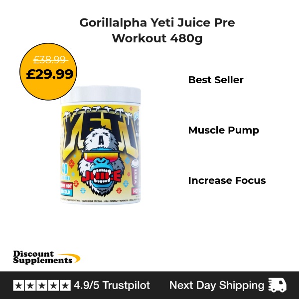 Discount Supplements Facebook ad: Level up your workout game Power up with…