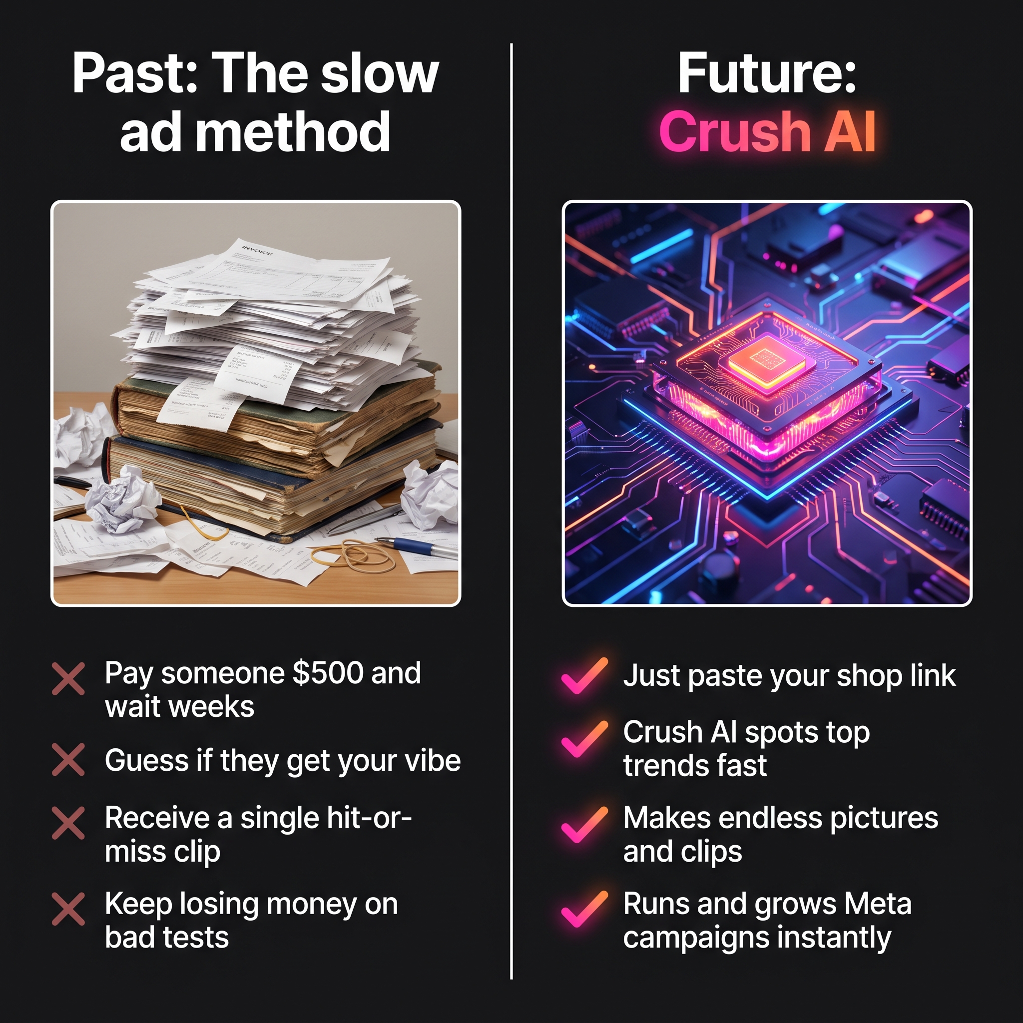 trycrush.ai Facebook ad