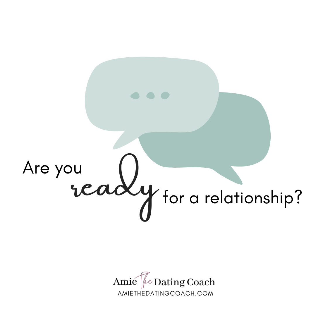 Amie the Dating Coach Facebook ad: Just because we WANT a relationship doesn’t necessarily…