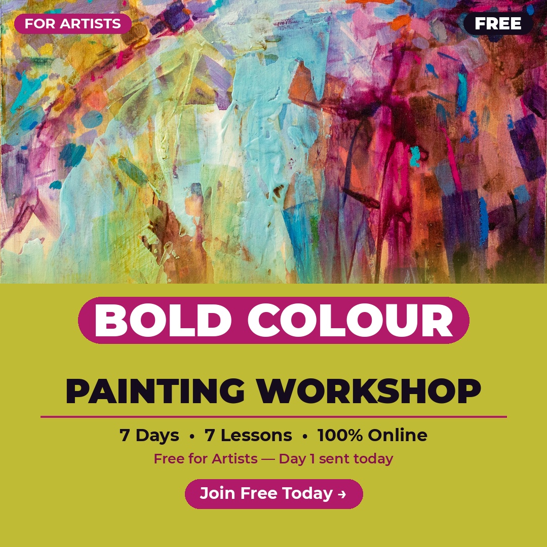 Michelle Gibbs Art Studio Facebook ad: Find the Joy in Colour Mixing
