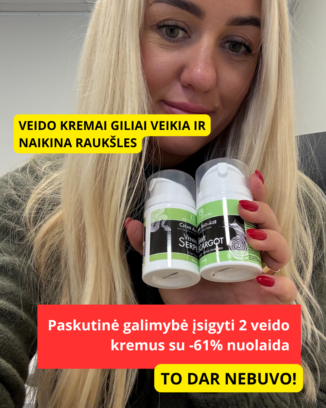 Harmony Plus Lietuva Facebook ad: Tinka visiems odos tipams!