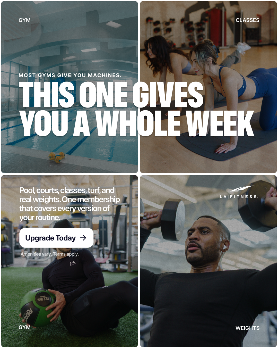 LA Fitness Facebook ad