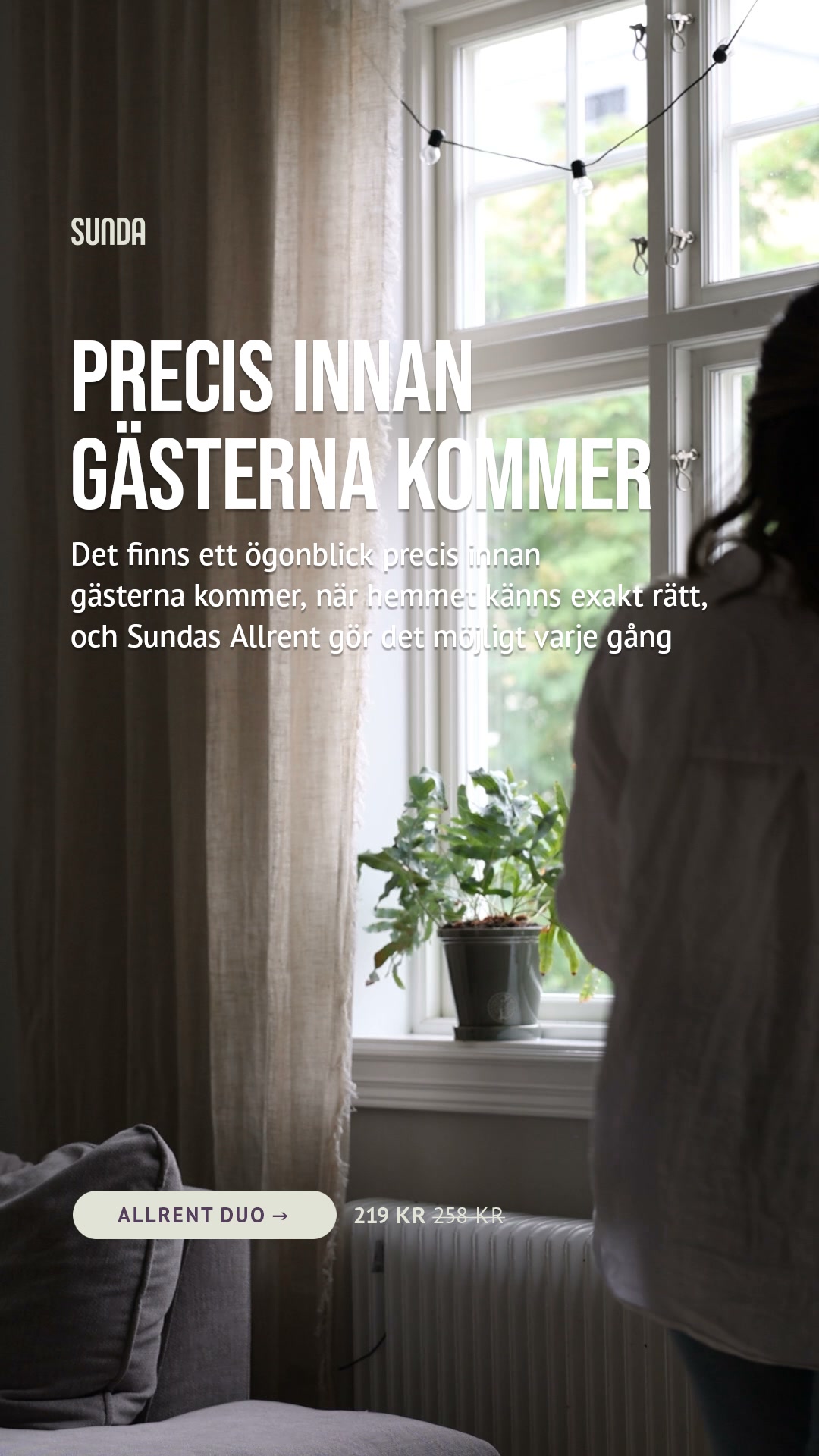 Sunda Facebook ad: 75 000+ kunder. 4,7 i betyg. Testa Allrent idag