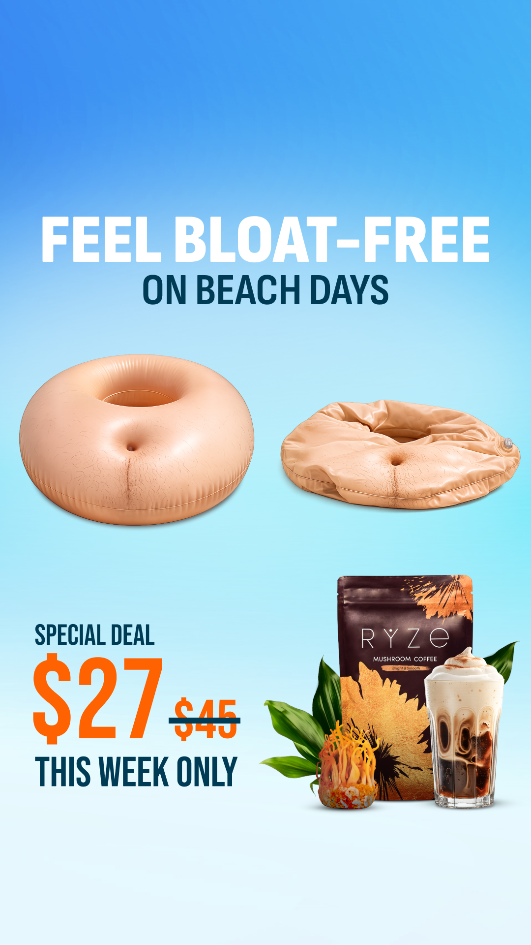 RYZE Superfoods Facebook ad