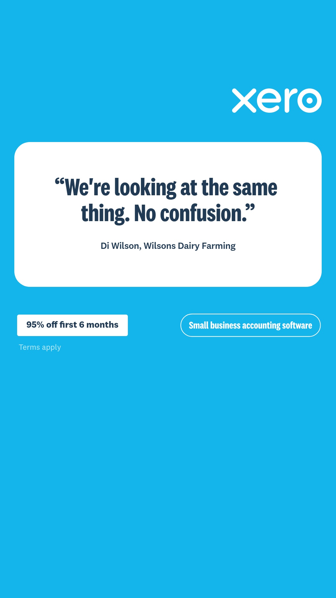 Xero Facebook ad